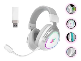 Headset Gamer Superframe 7.1 Wireless RGB Branco