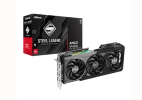 Placa de Vídeo ASRock Radeon RX 9070 XT Steel Legend Dark, 16GB, GDDR6