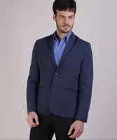 [APP] Blazer masculino em piquet com botões