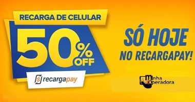 50% OFF em recargas VIVO, TIM, CLARO e OI - RecargaPay
