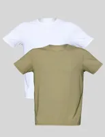 [R$ 29,73 cada] Kit 2 Camisetas Básicas Manga Curta Masculina Mash