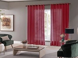 [+POR- R$ 37,71] Cortina Roma 3m x 2.2m Vermelha Admirare