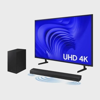 Smart Big TV 75 uhd 4K 75DU7700 2024 + Soundbar HW-B550