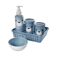 Kit Higiene Bebê Decorado Menino 5 Peças Plasútil