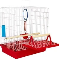 Gaiola calopsita maritaca e outros pássaros - Vermelha