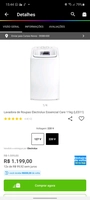 [APP+MAGALUPAY R$ 899] Lavadora de Roupas Electrolux Essencial Care 11kg | R$ 1199