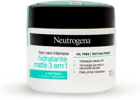 (REC) Neutrogena Hidratante Facial Matte 3 em 1 Face Care Intensive, 100g