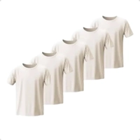 【Tam.: P M G GG/ R$8cada】Kit 5 Camisetas Básicas Masculina Dry Fit Lisa Tradicional 