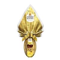Ovo de Páscoa Ferrero Rocher ao Leite com 6 Bombons Ferrero Rocher 365g