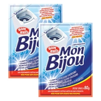 Limpa Máquina De Lavar Roupas Mon Bijou Sachê 80g - 2 Unid