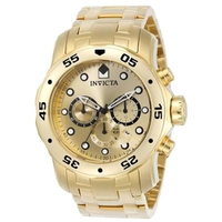 Relógio Invicta Pro Diver 0074 dourado aço inox