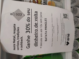 (AME R$ 7) Pringles 30% de Cashback Americanas R$10