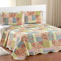 COBRE-LEITO/COLCHA KING DUPLA FACE 170 FIOS FLOURENCE - 3PÇS $59,90