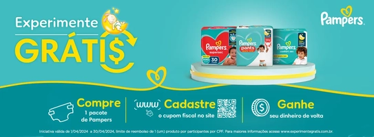 Experimente Grátis Pampers  2024 - Descubra P&G