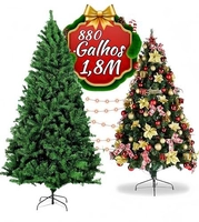 Árvore de Natal Verde 180cm com 880 Galhos