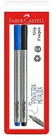 Caneta Ponta Fina, Faber-Castell, Grip Finepen, SM/FPGRIPAP, 2 Cores, Preto/Azul