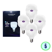 [R$ 7 cada] Kit 5 Lâmpada Bulbo 40W Branca Fria Led