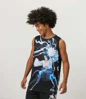 Camiseta Regata com Estampa do Sasuke Preto