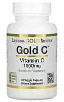 California Gold Nutrition, Gold C, Vitamina C, 1.000 mg, 60 Cápsulas Vegetais