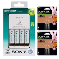 Carregador De Pilhas Sony Com 4 Pilhas AA 2500mah mais 4 pilhas AAA | R$ 180