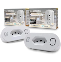 [AME 50%] 2x Tomada Inteligente Wi-Fi Compatível com celulares, Alexa e Google | R$140