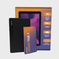 Tablet Positivo Vision tab 7 3GB ram 128GB Octa-Core Android 14 Go Wi-Fi - Tela 7 ips – 3100mAh – Preto
