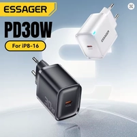 [Taxa Incluisa/Moedas R$8] Carregador Essager 30w  Type C