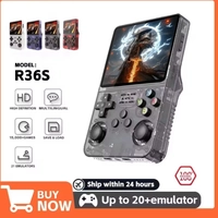 [App/ R$151 Moedas] R36S Console Portátil Retrô Tela 3,5 IPS polegadas, 21+ emuladore 64GB