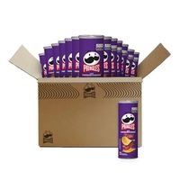 [PRIME | REC | R$ 6,90 CADA] Pack Salgadinho Batata Frita Pringles Cheddar e Bacon 105g com 18 unidades