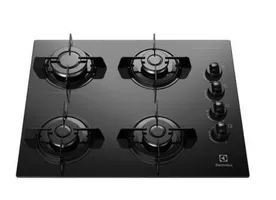 Cooktop à Gás 4 Bocas, Electrolux, Preto, Bivolt - KE4GP