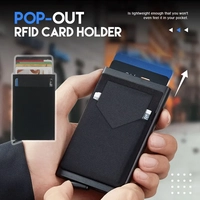 [MOEDAS/TAXA INCLUSA] Smart Carteira Rfid de Metal Pop Up