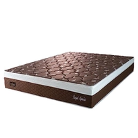 Colchão Casal Molas Ensacadas Royal 138x188x30cm Marrom/branco Hellen - Suporta até 110kg por Pessoa