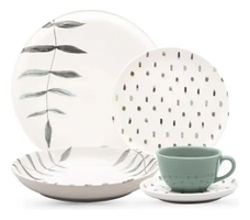 Jogo de Jantar e Chá 20 Peças Flat Samambaia