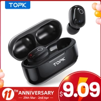 Fone de Ouvido TOPK T12 TWS | R$56