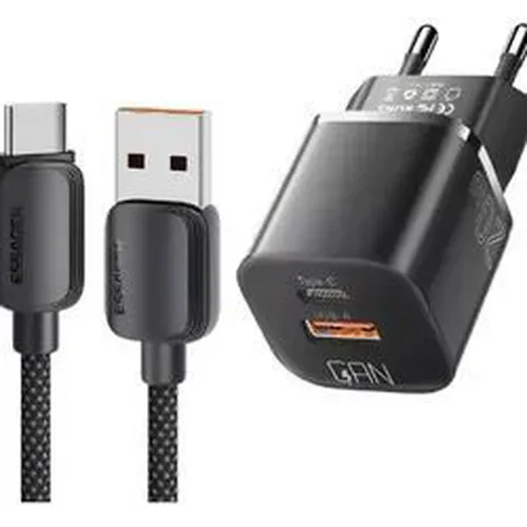 Carregador Essager 20W USB-A USB-C + Cabo