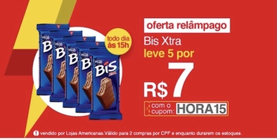 [APP] 5 Bis Xtra 45g por R$7