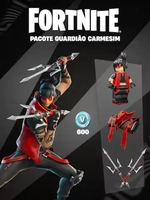 Fortnite - Pacote Guardião Carmesim na Galaxy Store Por R$1,24 - 600V-bucks, Skin, Mochila & Picareta