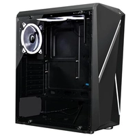Gabinete Gamer Rise Mode Z2 Glass, RGB, Lateral em Vidro Fumê, Preto - RM-Z02-02-FB