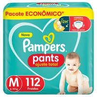 [Leve 2] Fralda Pampers Pants Ajuste Total M 112 Unidades