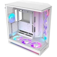 Gabinete Gamer H9 Flow Branco com 7 Coolers RGB