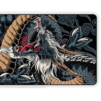 Mouse Pad Gamer 70x35cm Dragão Azul Speed