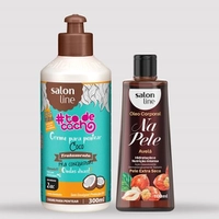 Kit #Todecacho Creme para Pentear + Óleo Corporal Na Pele Avelã 100 ml. | R$ 3
