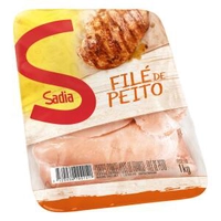 Filé de Peito de Frango Congelado Sadia Bandeja 1kg | R$8