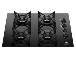 Cooktop 4 Bocas Gás GLP Preto Efficient KE4GR