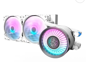 WATER COOLER AIGO DARKFLASH NEBULA DN-240, ARGB, 240MM, BRANCO, DN-240-WH