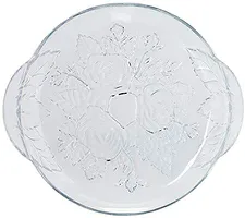 Travessa Oval De Vidro Gardênia 25,5x28,5x4cm Lyor Transparente | R$ 17