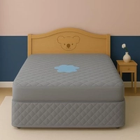 Protetor de Colchão Casal Impermeável Cinza