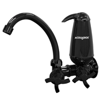 Torneira Cozinha de Parede com Filtro Bica Móvel Colors Acquabios 1006-0122 Preta