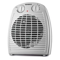 Aquecedor de Ambiente Mondial A-08 com Controle de Temperatura - Cinza | R$65
