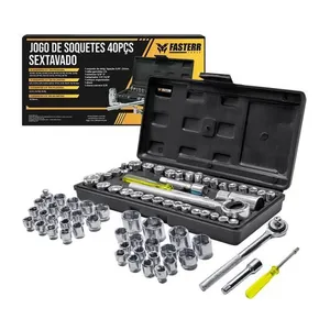 Kit Chaves Catraca Reversível Soquetes 40 Peças